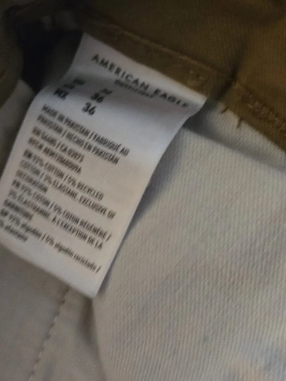 American Eagle Outfitters Tan Flat-Front Cotton Shorts